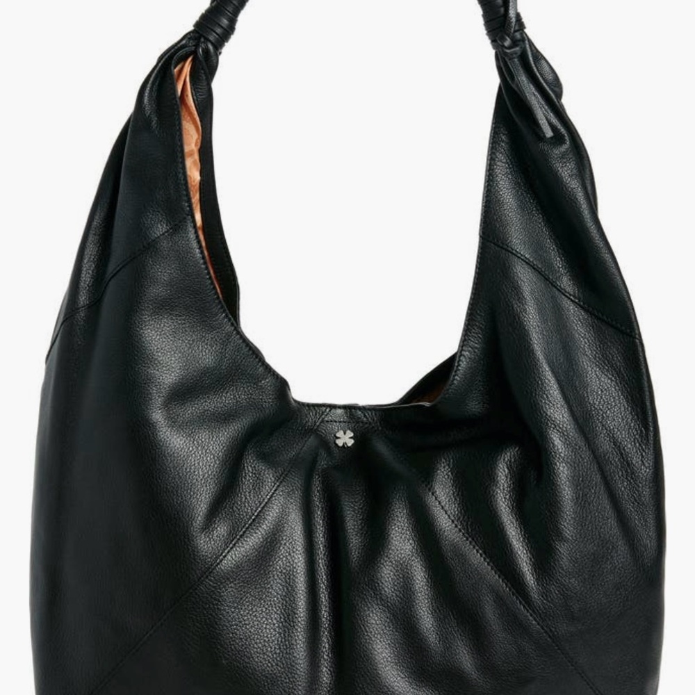 Lucky Brand Black Evlie leather Hobo bag